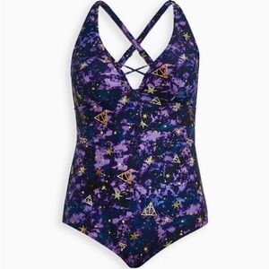 Torrid Harry Potter Galaxy one piece Swimsuit 2x